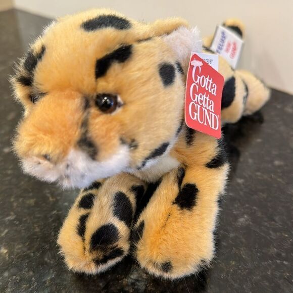 Gund Telus Leopard Cat  Plush and Beans 10” withTags - Picture 3 of 9